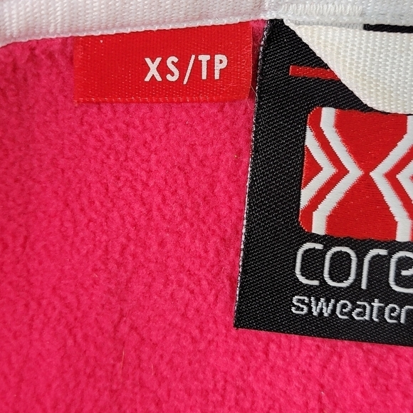 Spyder Core Sweater Jacket Size XS Full Front Zip Pockets Fleece Lined Dark Pink - Picture 7 of 14
